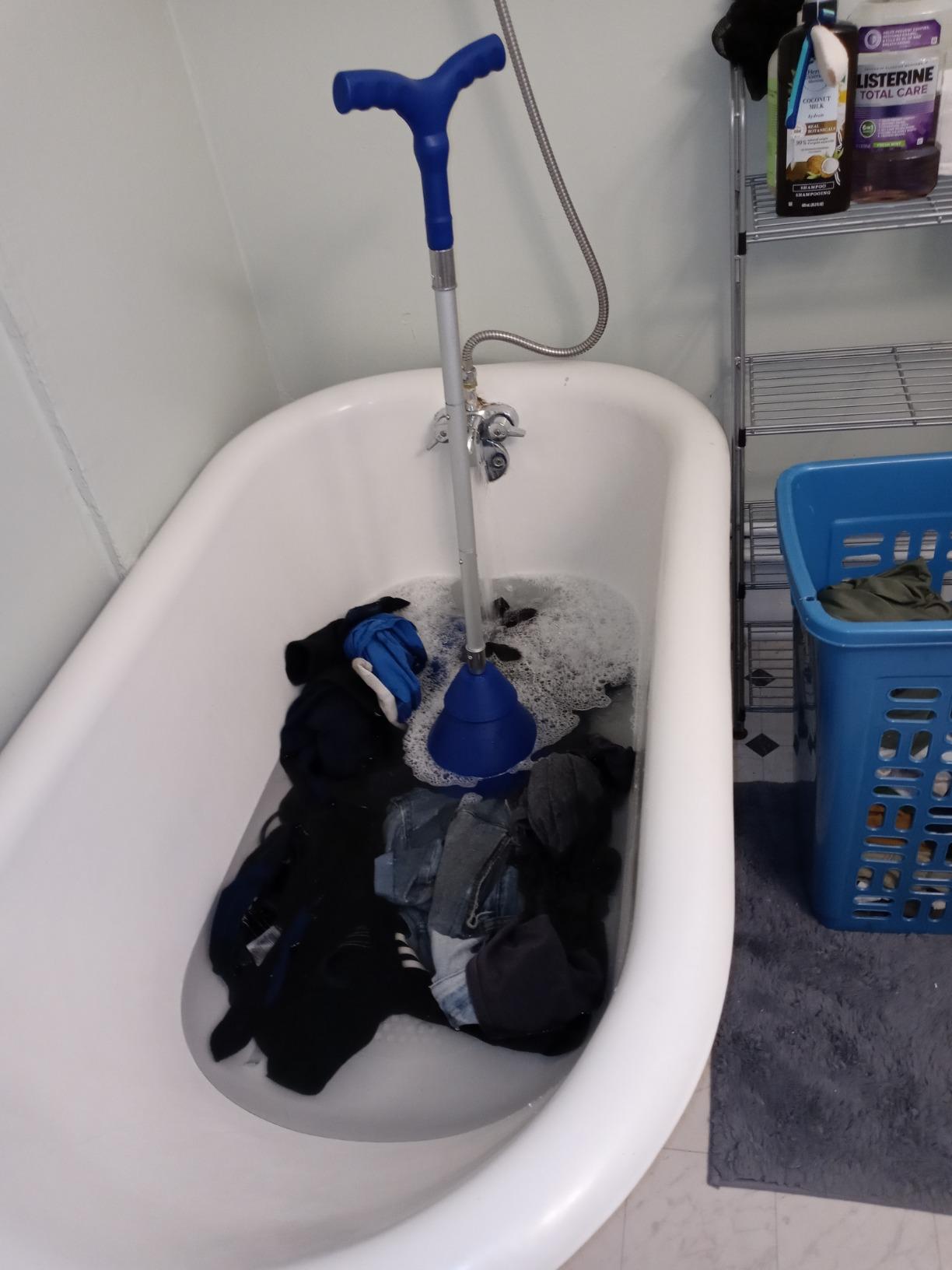 Portable Hand Powered High Efficiency Clothes Washing Machine - Improved Heavy Duty Riveted Metal Threads customer photo 2