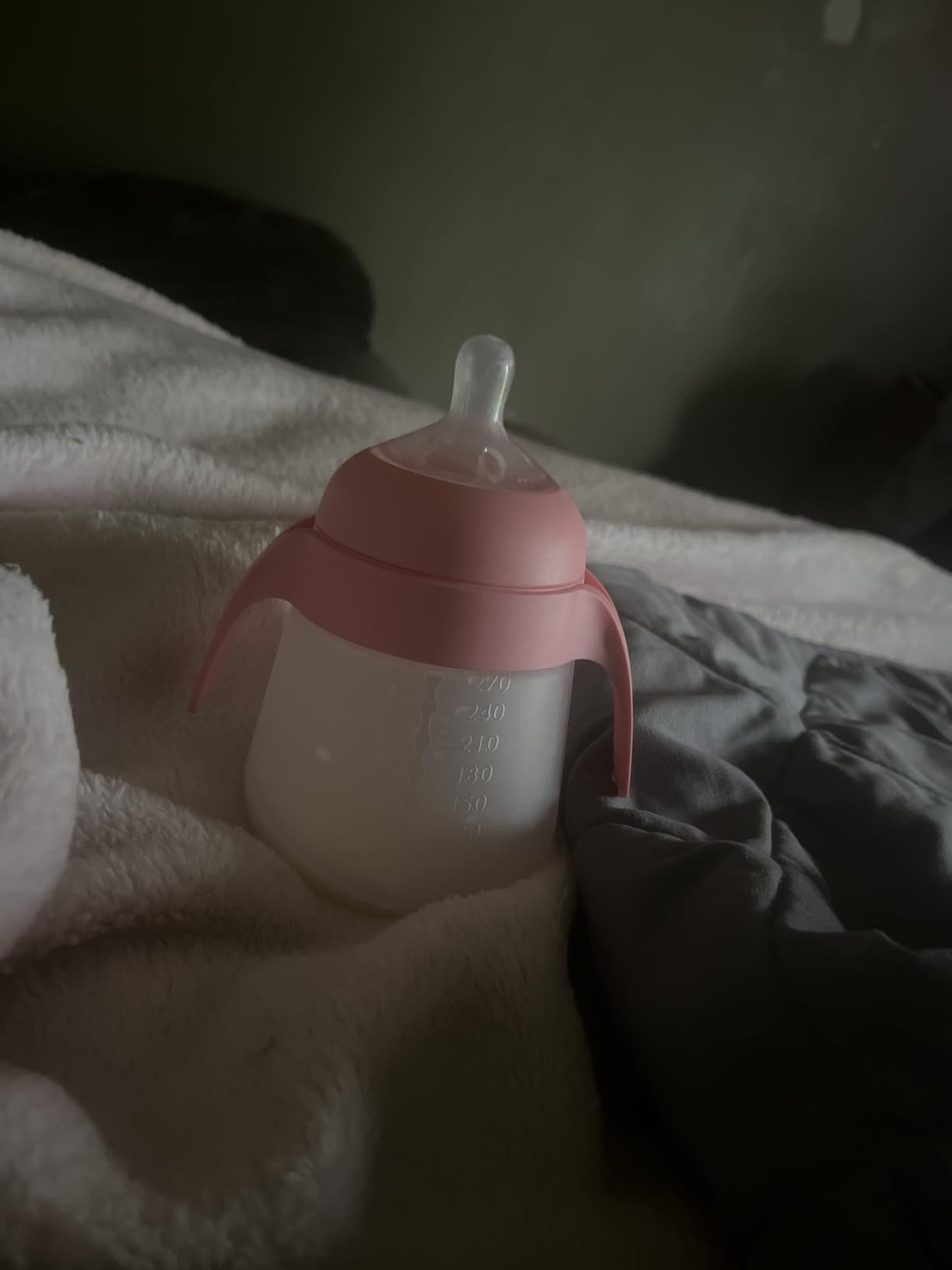 Nanobebe Flexy Silicone Baby Bottle, Anti-Colic, Natural Feel, Non-Collapsing Nipple, Non-Tip Stable Base, Easy to Clean, 3-Pack, White, 9oz customer photo 1