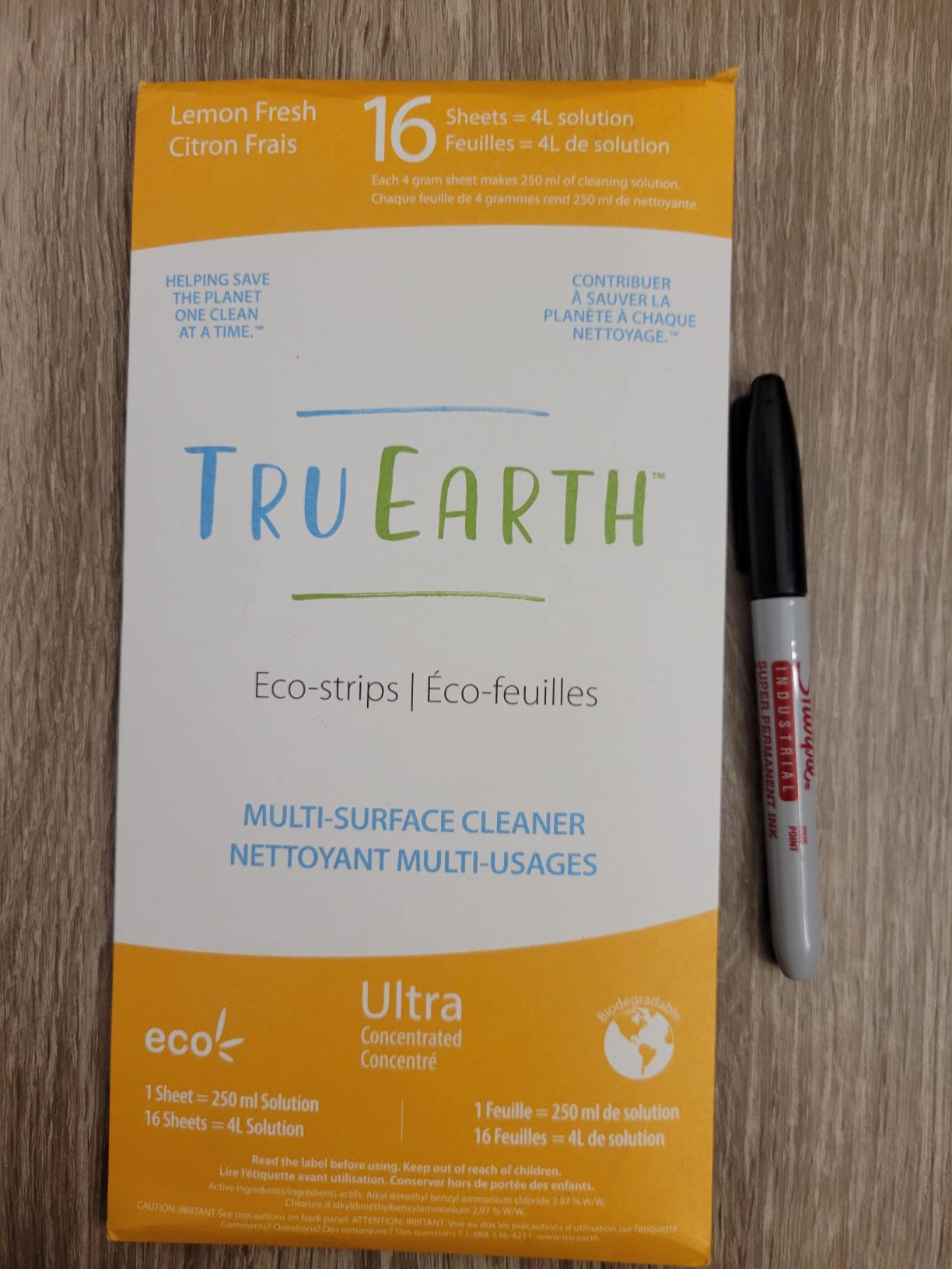 Tru Earth Multi-Surface Cleaner Eco-Strips | All Purpose Cleaner Concentrate for Multi-Use, Fresh Lemon Scent, 8 Strips customer photo 1