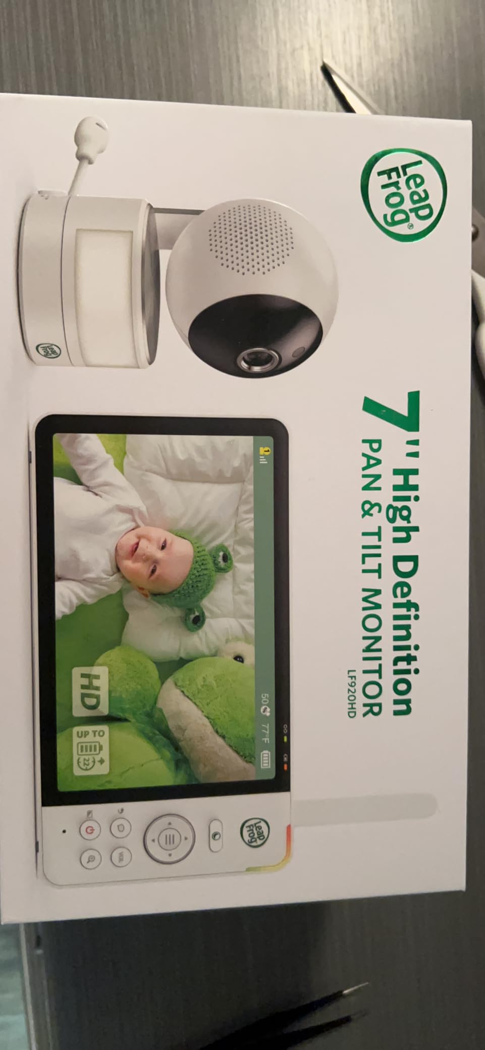 LeapFrog Baby Monitor LF2423, No WiFi, IPS Screen, White customer photo 2