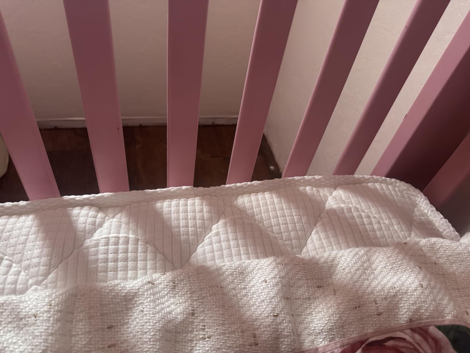 Letmxiu Premium Crib & Toddler Mattress, 100% Knitted Fabric, Premium Fleece Surface-Hypoallergenic, 5