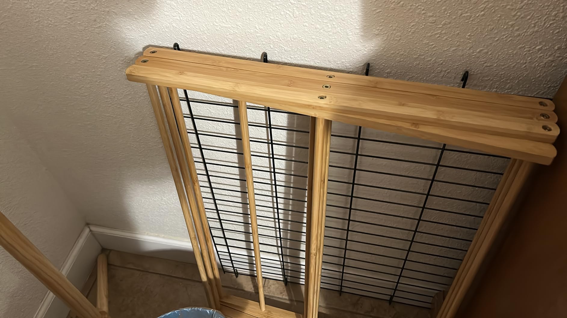 Honey-Can-Do Collapsible Bamboo Drying Rack - Sturdy & Foldable Laundry Drying Rack, Space-Saving & Portable Clothes Rack for Air-Drying Clothes, Towels, Blankets & Delicates, Indoor & Outdoor Use. customer photo 1