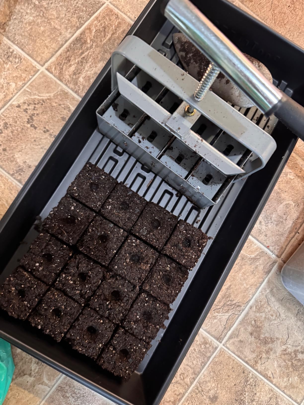 Soil Blocker, 8 Cell 2 inch Soil Block Maker for Seed Starting | 3 Sizes Seed Pins, Heavy Duty Manual Seed Blocker, Reusable Handheld Soil Blocking Tool, for Garden Seedlings & Outdoor Plant customer photo 2