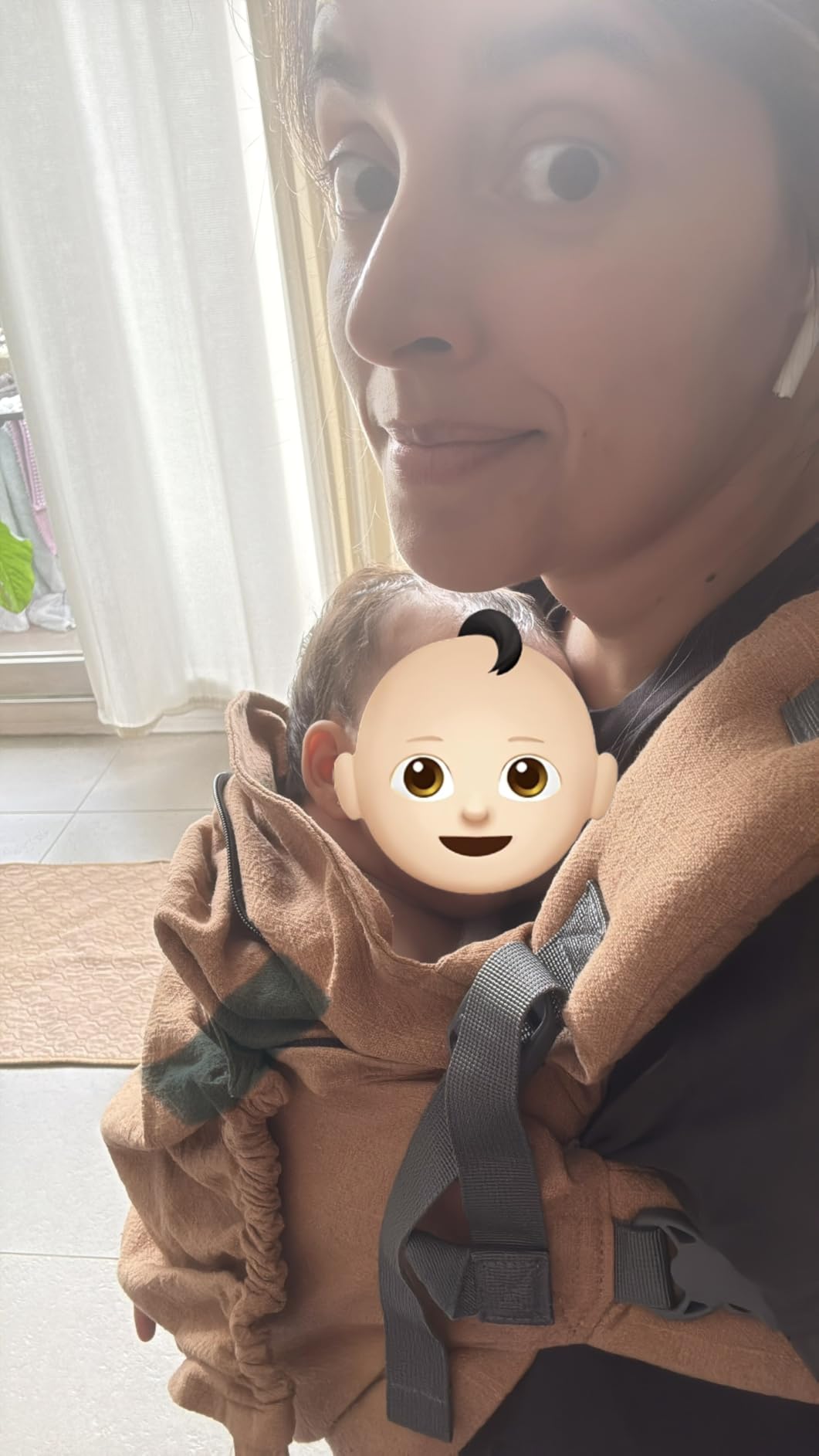 Boba X Ergonomic Baby Carrier, Newborn to Toddler, Organic Stone customer photo 2