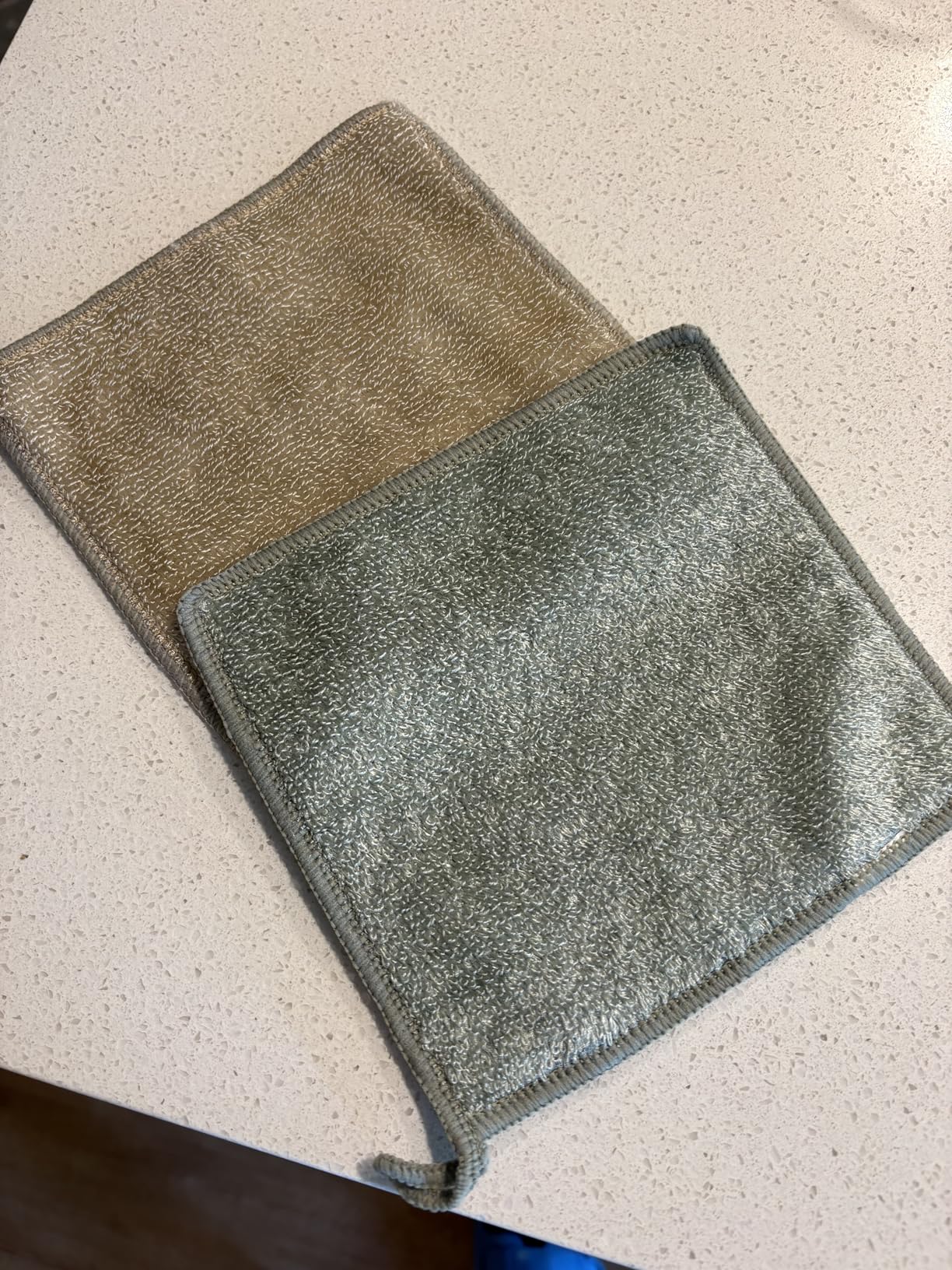 Dishcloths Kitchen Dishrag Cleaning Scrub Reusable 6pk 6x7in | Bamboo-Rayon, Absorbent, Scrub-Non-Scratch, Washable, Durable, Fast-Drying, Multi-Surface, Hand-Sized, Household Cleaning customer photo 2