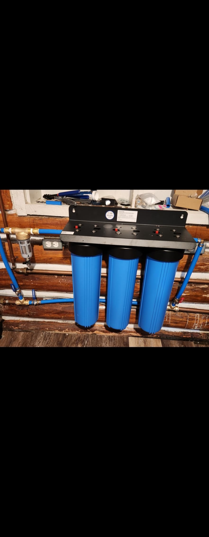 Waterdrop WHF3T-FG 3-Stage Whole House Water Filter System, 5 Micron | Reduces Iron & Manganese, Lead, Chlorine, Odor, 7-Stage Filtration, with Carbon Filter & Sediment Filter, 1