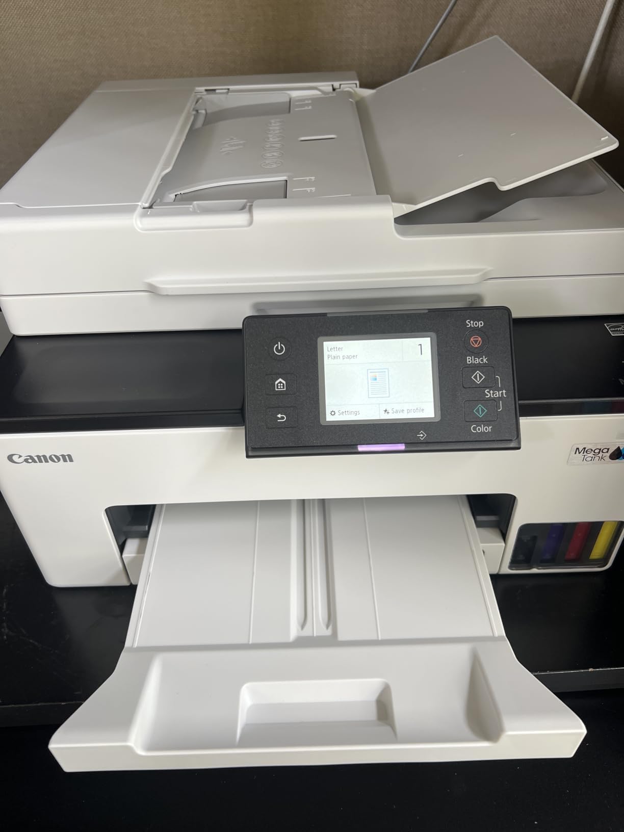Canon MegaTank MAXIFY GX2020 All-in-One Wireless Color Printer - Print, Copy, Scan with Duplex Printing - Refillable Tank System, Compact Desktop Design - Wireless Print Scan Copy for Home & Office customer photo 2