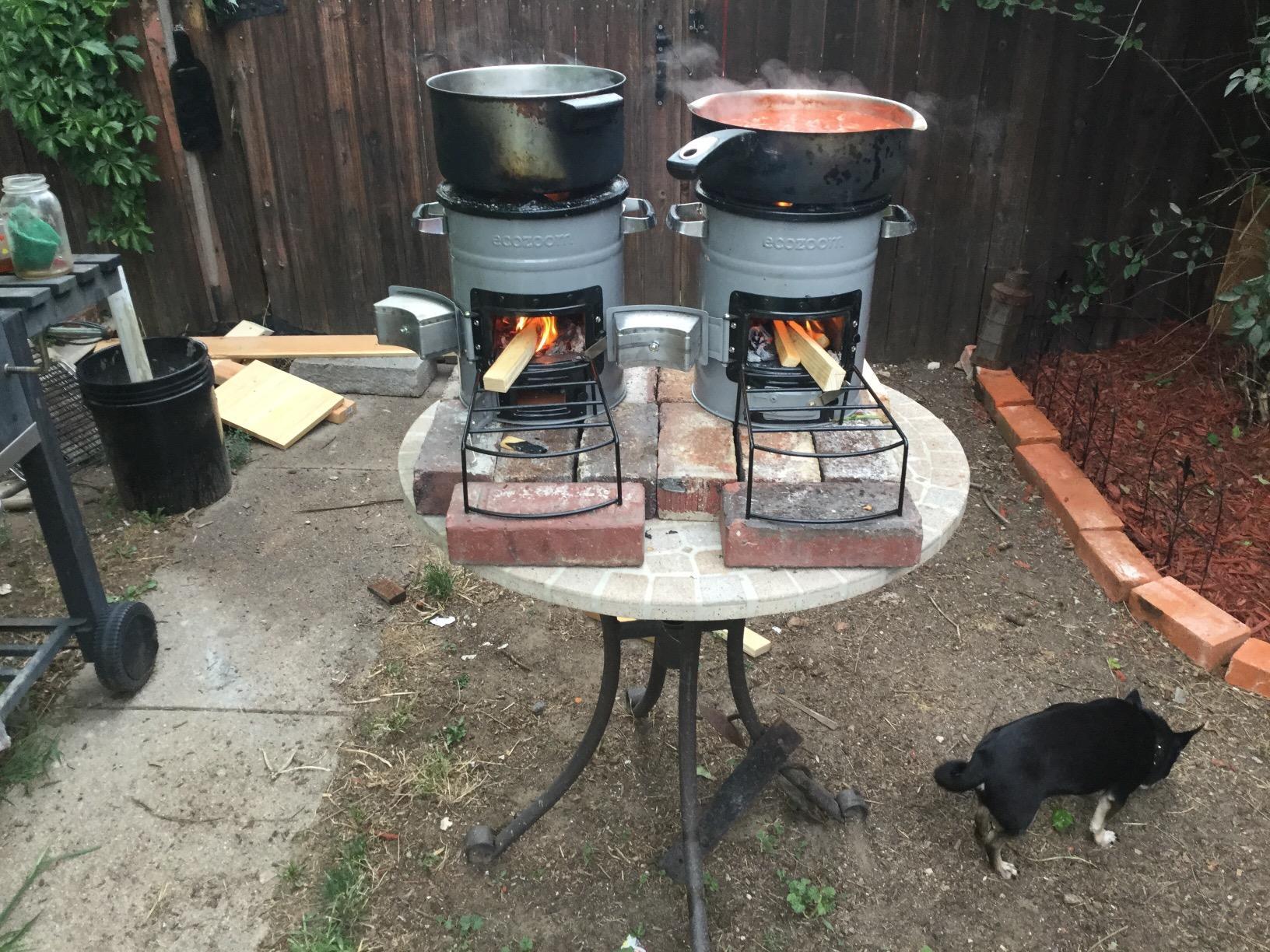 EcoZoom Rocket Stove, Dual Fuel Wood & Charcoal, Portable & Insulated | Heavy Duty, Emergency Use, Refractory Linings, Cast-Iron Cookware Compatible customer photo 2