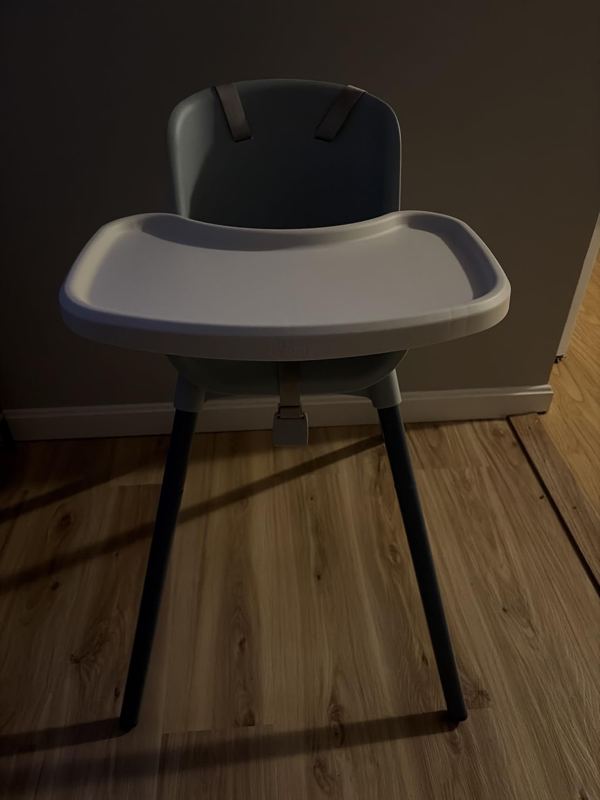 Chicco Zest 4-in-1 Folding High Chair for Babies and Toddlers, Easy Clean | Capri color, Zest style, wipeable one-piece seat, BPA-free tray, toddler and baby chair, youth stool, up to 60 lbs customer photo 1