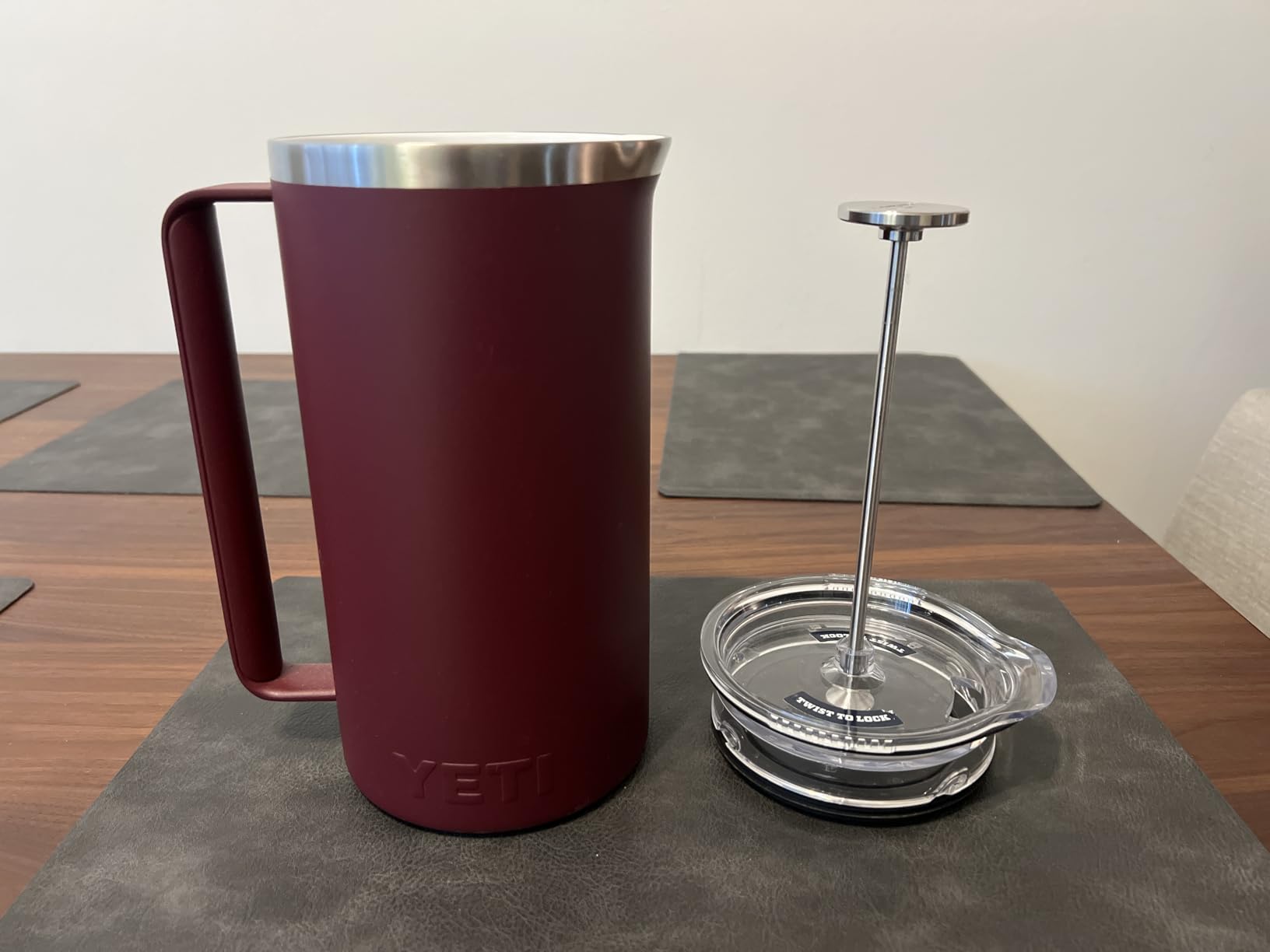YETI Rambler 64 oz. French Press Coffee Maker, Navy customer photo 1