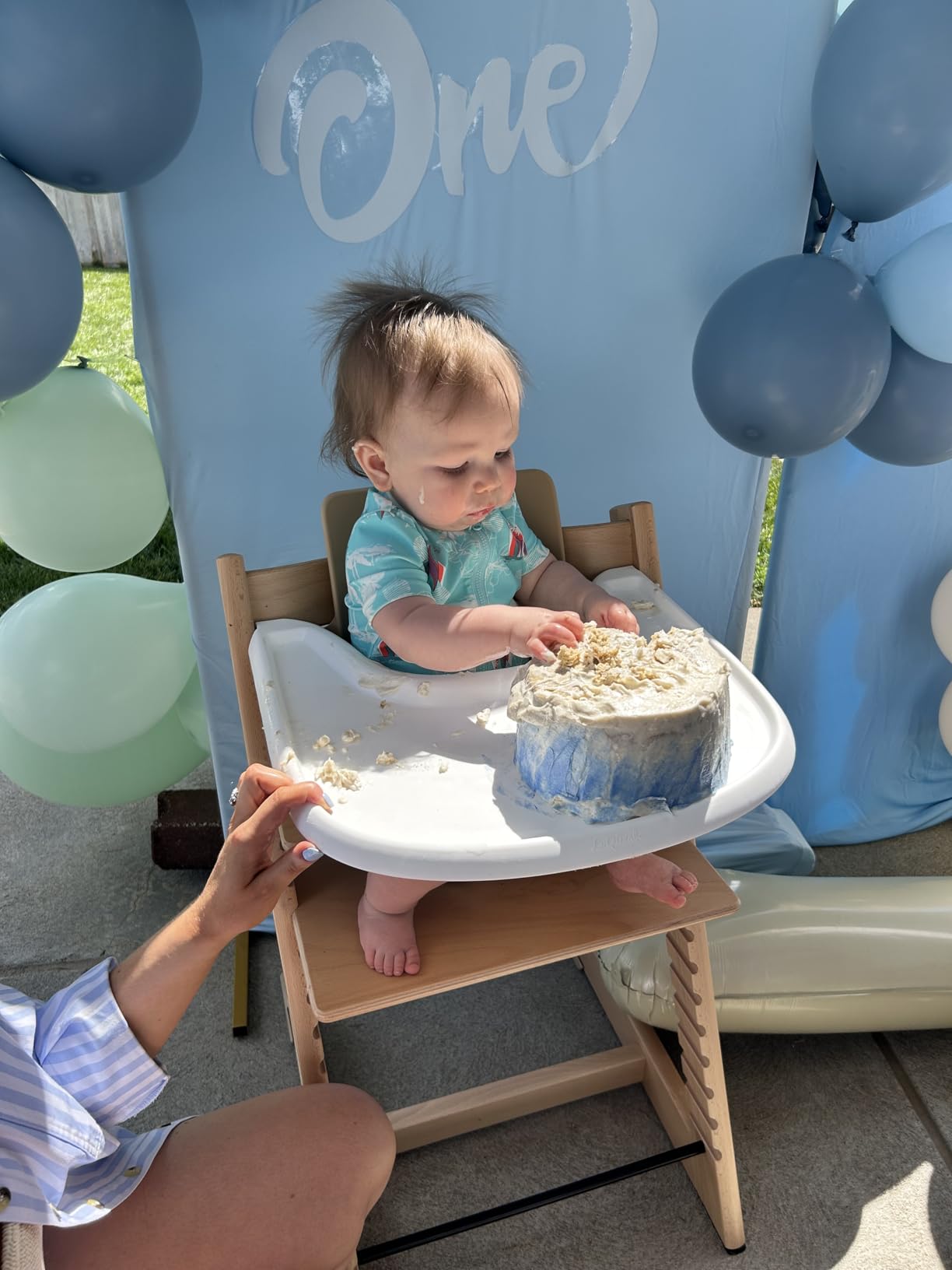 Stokke Tripp Trapp High Chair 2 + Baby Set + Harness, Natural | Includes Chair, Baby Set, Removable Harness for Children 6-36 Months, Adjustable, Ergonomic & Easy to Clean, Baby Essentials customer photo 1