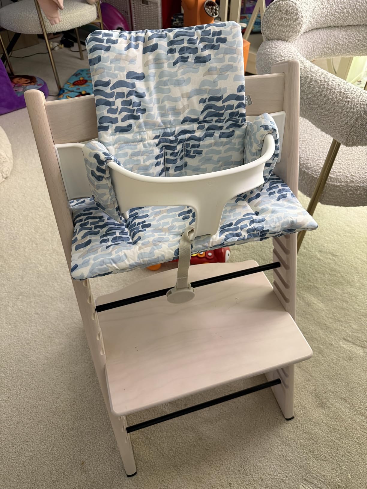 Stokke Tripp Trapp High Chair 2 + Baby Set + Harness, Natural | Includes Chair, Baby Set, Removable Harness for Children 6-36 Months, Adjustable, Ergonomic & Easy to Clean, Baby Essentials customer photo 2