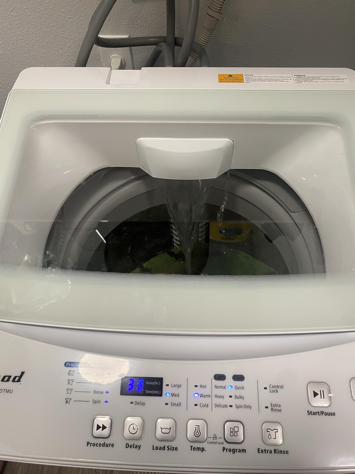 Washer and Dryer Combo, 120V All In One Ventless Compact 2.7 Cu.ft 24 Inch Large Capacity, Lavadora y Secadora 2 in 1 for RV Apartment Home, Child lock, Full-Automatic, Overnight Wash and Dry customer photo 1