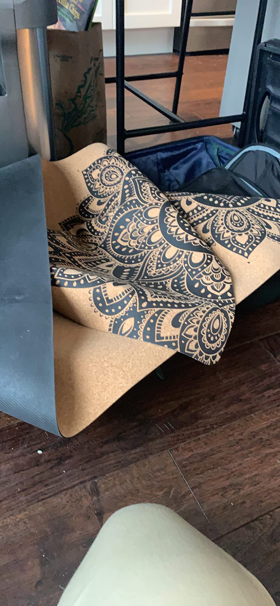 YOGA DESIGN LAB | The Cork Yoga Mat | Eco Luxury | Ideal for Hot Yoga, Power, Bikram, Ashtanga, Sweaty Workouts | Studio Quality | Includes Carrying Strap! customer photo 2
