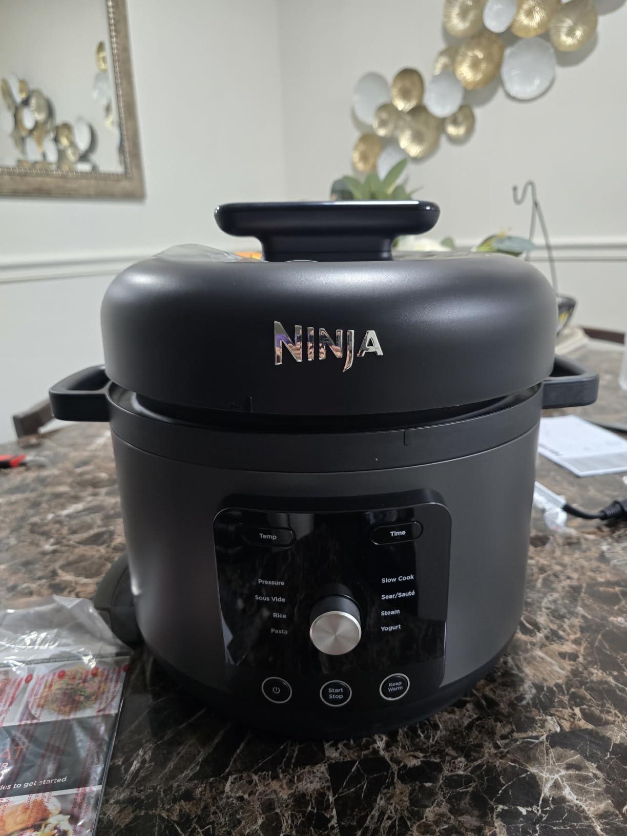Ninja HyperHeat 9-in-1 Pressure Cooker, 6.5-qt, Stone Purple, PC201SP | Cooks 2X faster, Sear, Sauté, Slow Cook, Steam & Sous Vide, 1200W, PFAS-free pot, removable SimpliServe pot for easy serving customer photo 1