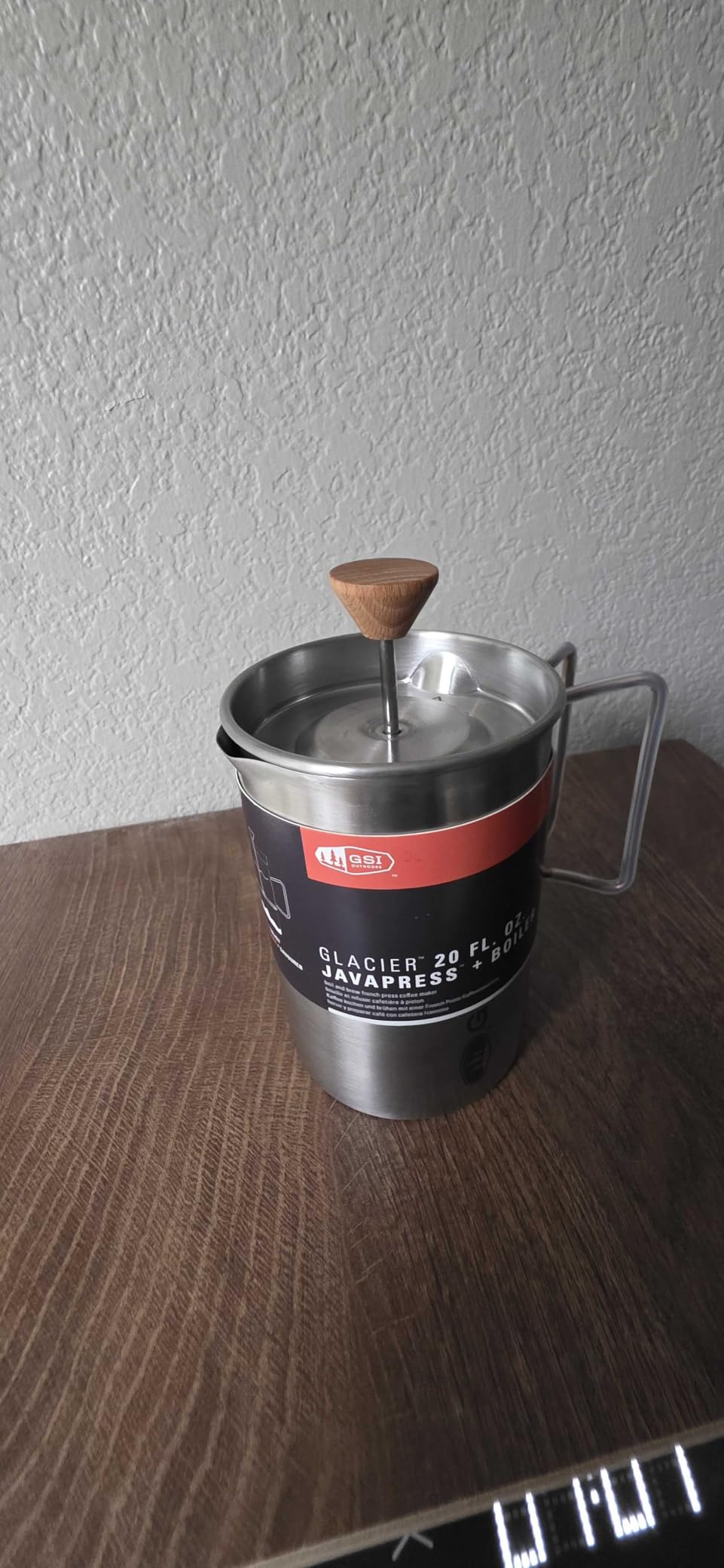 GSI Outdoors Glacier Stovetop Javapress, Stainless Steel French Press Coffee Maker for Camping (40 fl. oz.) customer photo 2