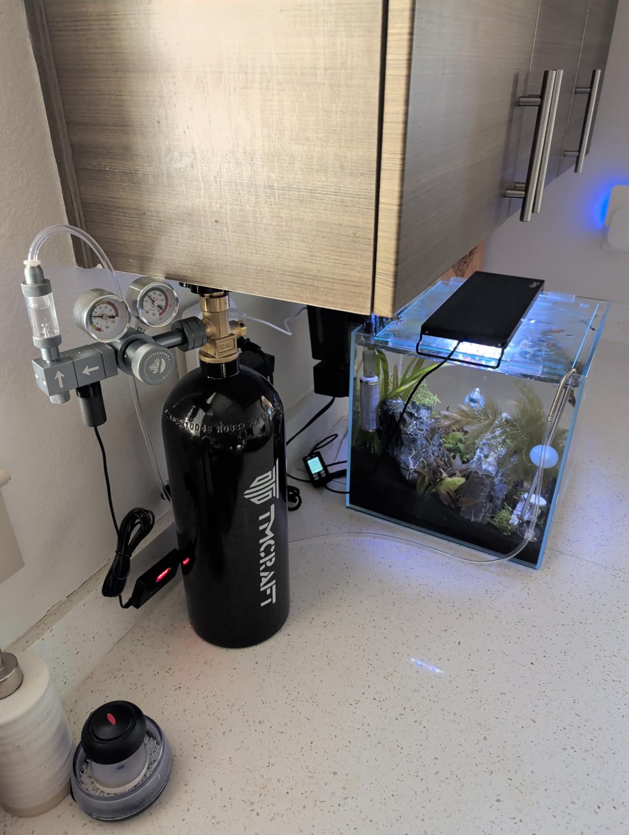 Upgraded Aquarium CO2 Regulator with Motorized Valve, Dual Stage Adjustable Pressure, Expandable for Two Tanks, Includes Timer and Bubble Counters for CO2 Aquarium System customer photo 1