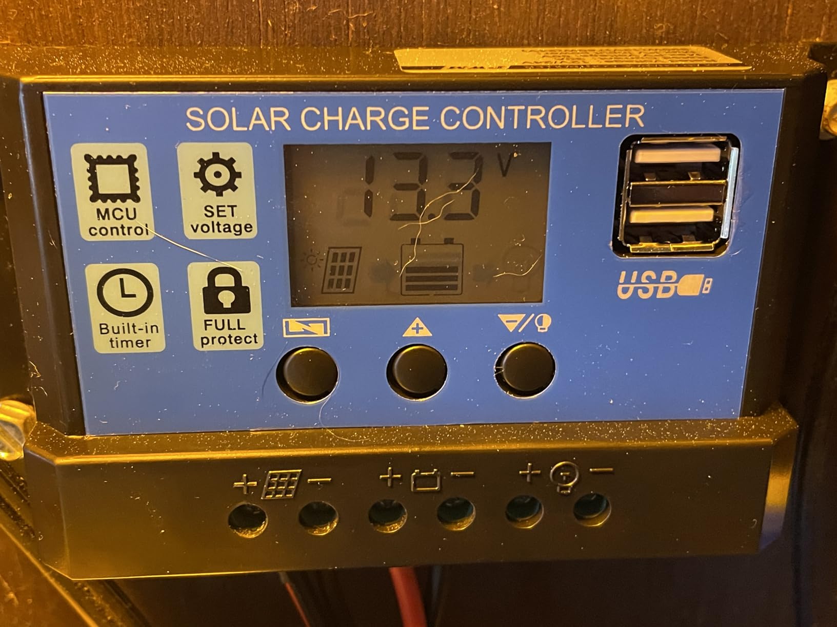 100A MPPT Solar Charge Controller with Auto Parameter LCD Display | 12V/ 24V Solar Panel Regulator with Dual USB Port Adjustable Timer Setting customer photo 2