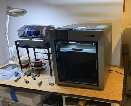 QIDI Max4 Combo 3D Printer, 390x390x340mm Build Volume, 65C Heated Chamber | 370C nozzle, dual Z lead screws, max 800mm/s high speed, auto-leveling, AI camera, Polar Cooler optional, multi-materials customer photo 1