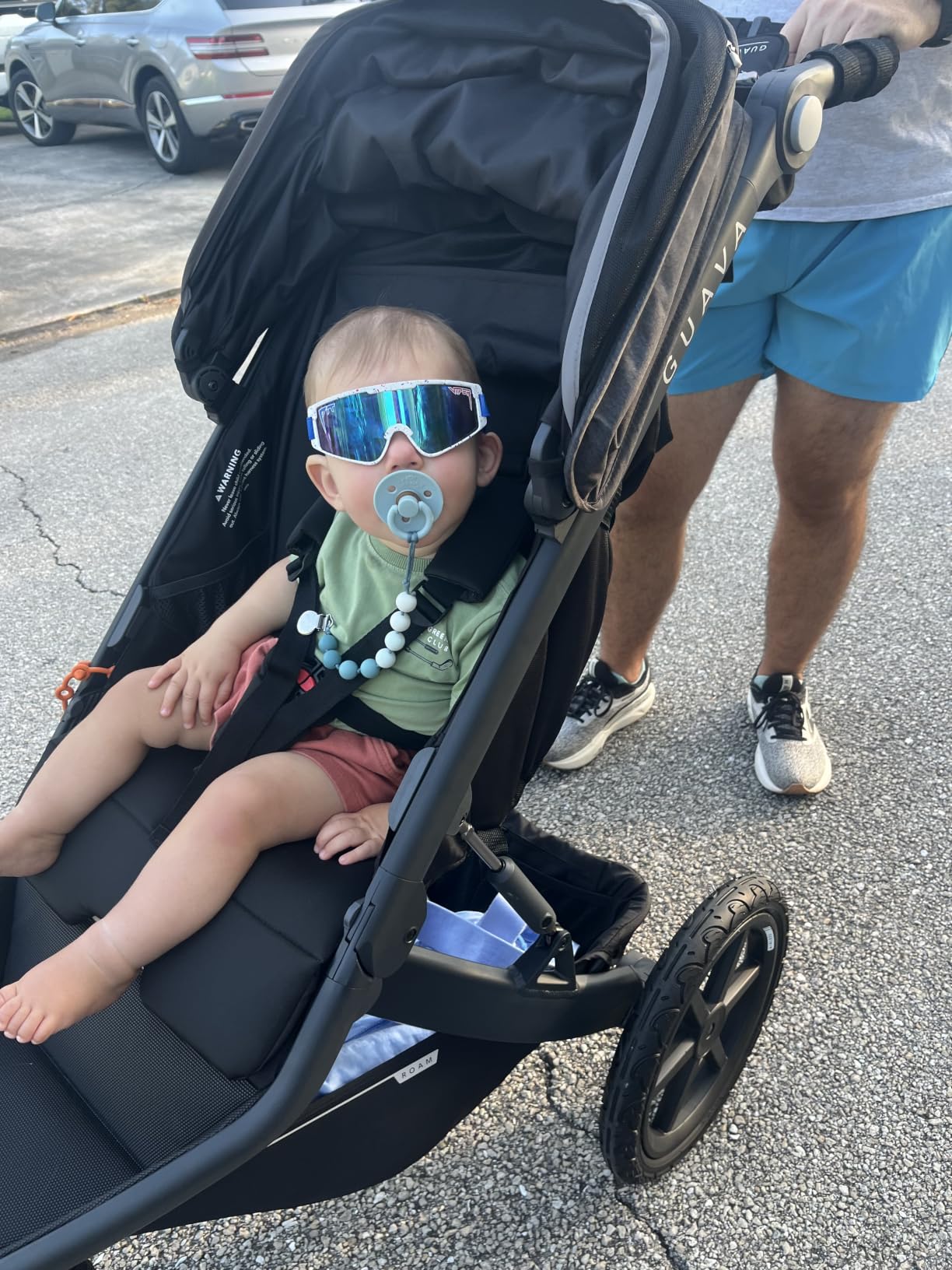 Guava Roam Jogging Stroller with 3D Nesting Fold - Compact-Folding Baby & Toddler Travel Stroller - All-Terrain Running Stroller - Portable Folding Stroller up to 60 lbs customer photo 1