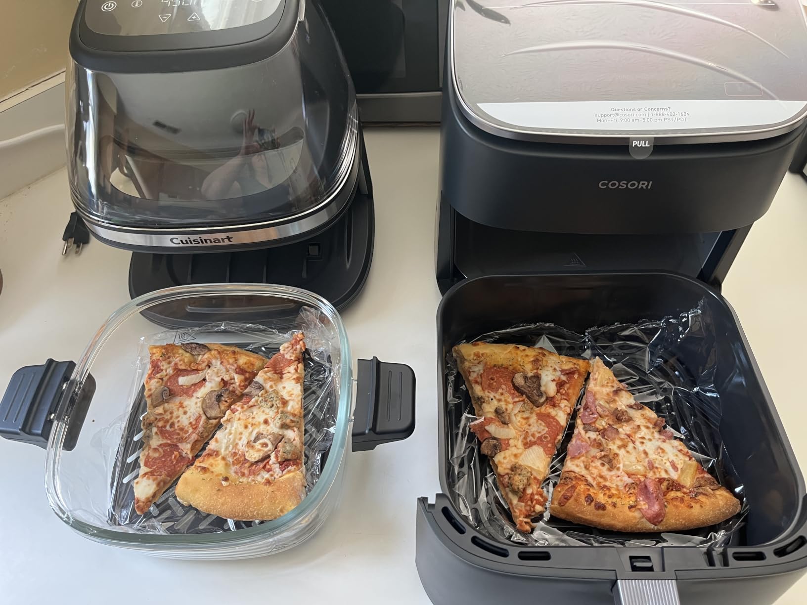 Cuisinart Air Fryer, Glass Basket & ClearView Window, 5 Functions, 4 Qt | Basket style air fryer with crisper plate, 5 cooking functions & 2 custom presets, 4qt air fryer heats to 450°F, AFC-4 customer photo 1