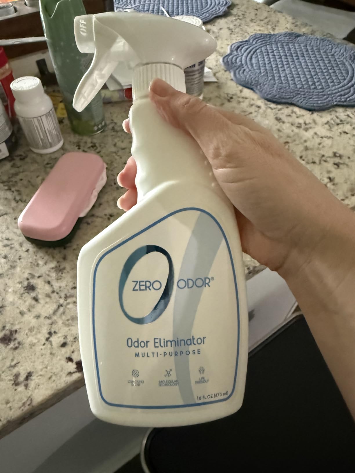Zero Odor - Multi-Purpose Strong Odor Eliminator for Home, Office, Car, Bathroom, Hotel, Room Deodorizer, and Odor Neutralizer, 16oz customer photo 2
