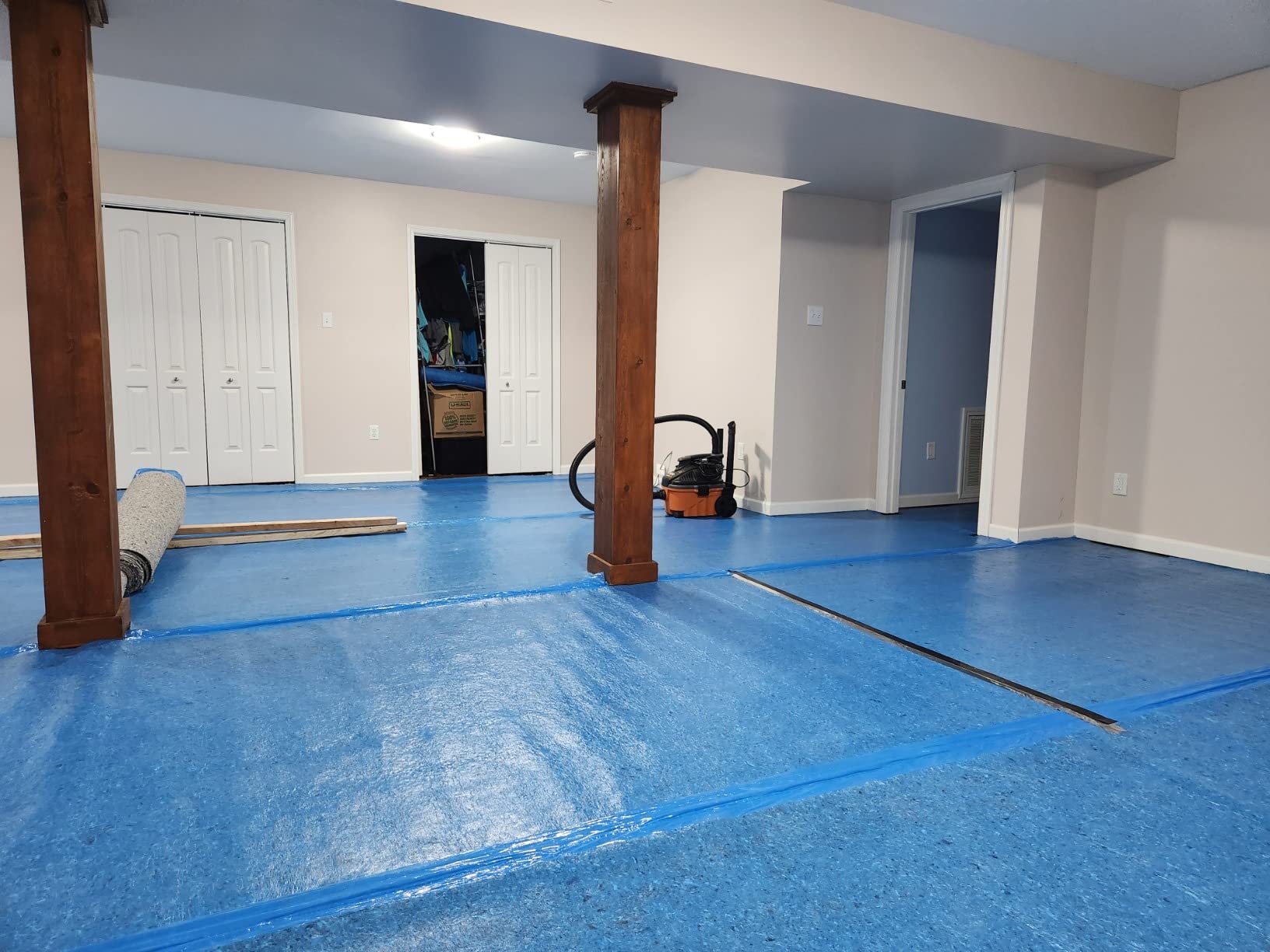 QuietWalk Underlayment 100 sq ft - 3 mm Thick - for Laminate & Hardwood Floors - Approved for Pre-Attached Pad - Recycled Fiber - Floating Install - Sound & Moisture Barrier - Made in USA customer photo 2