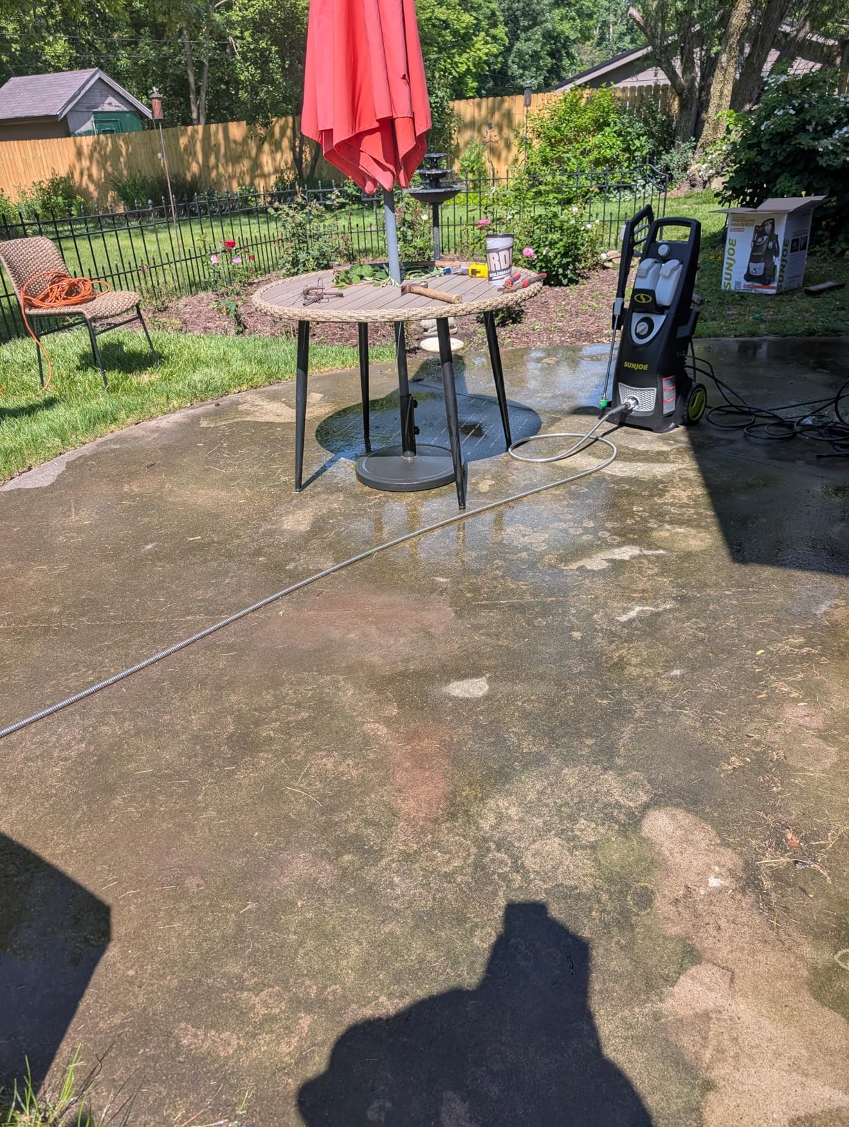 Sun Joe SPX1000 Electric Pressure Washer with 11-Amp Motor and 1.1 GPM, Portable Water Cleaner with Adjustable Spray Wand for Car, Garden, and Patio Washing customer photo 1