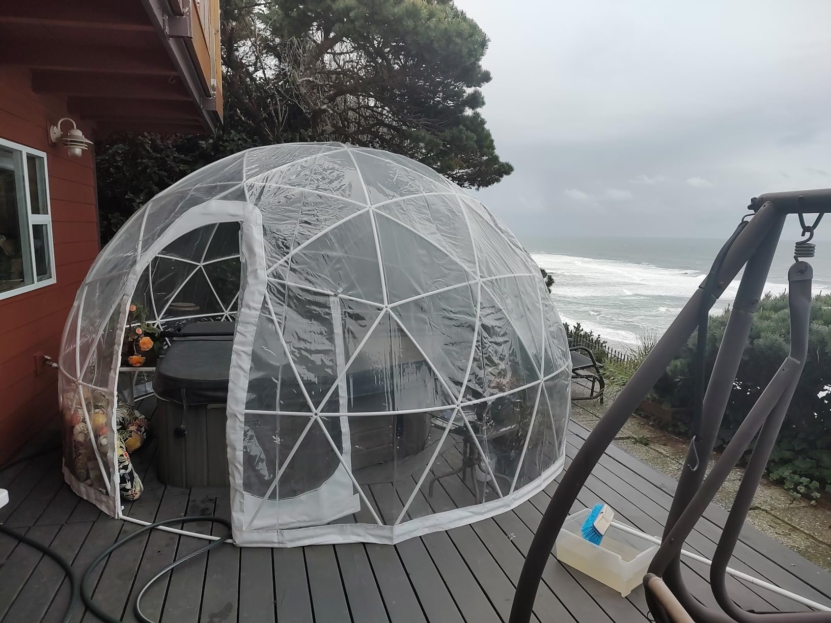 Improved Version V2 - 12' Walk-in Garden Dome Igloo customer photo 2
