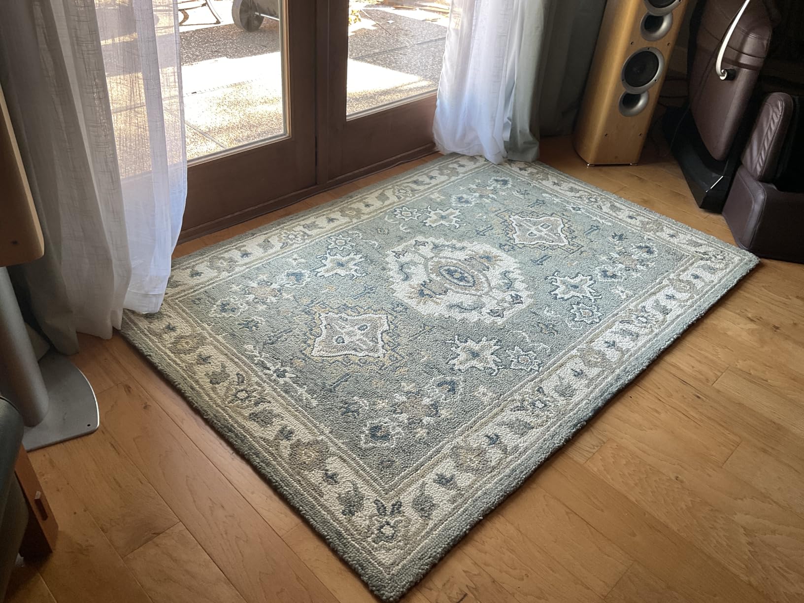 SAFAVIEH Aspen Collection 5' x 8' Moss/Ivory APN601W Handmade Traditional Wool Area Rug customer photo 2