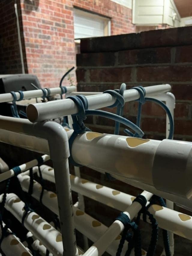 VIVOSUN Hydroponics Growing System 90 Plant Sites, 3 Layers 10 Food-Grade PVC-U Pipes Hydroponic Gardening System Grow Kit with Water Pump, Pump Timer, Nest Basket and Sponge for Leafy Vegetables customer photo 2