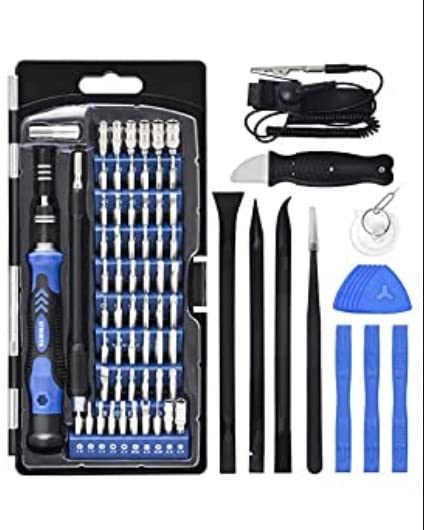 STREBITO 79 in 1 Computer Screwdriver Kit with Anti Static Wrist Strap | 58 Precision Magnetic Bits, Precision Screwdriver Set Electronics Repair Tool Kit for Computer, Laptop, PC, Cell Phone, PS4/5 customer photo 1