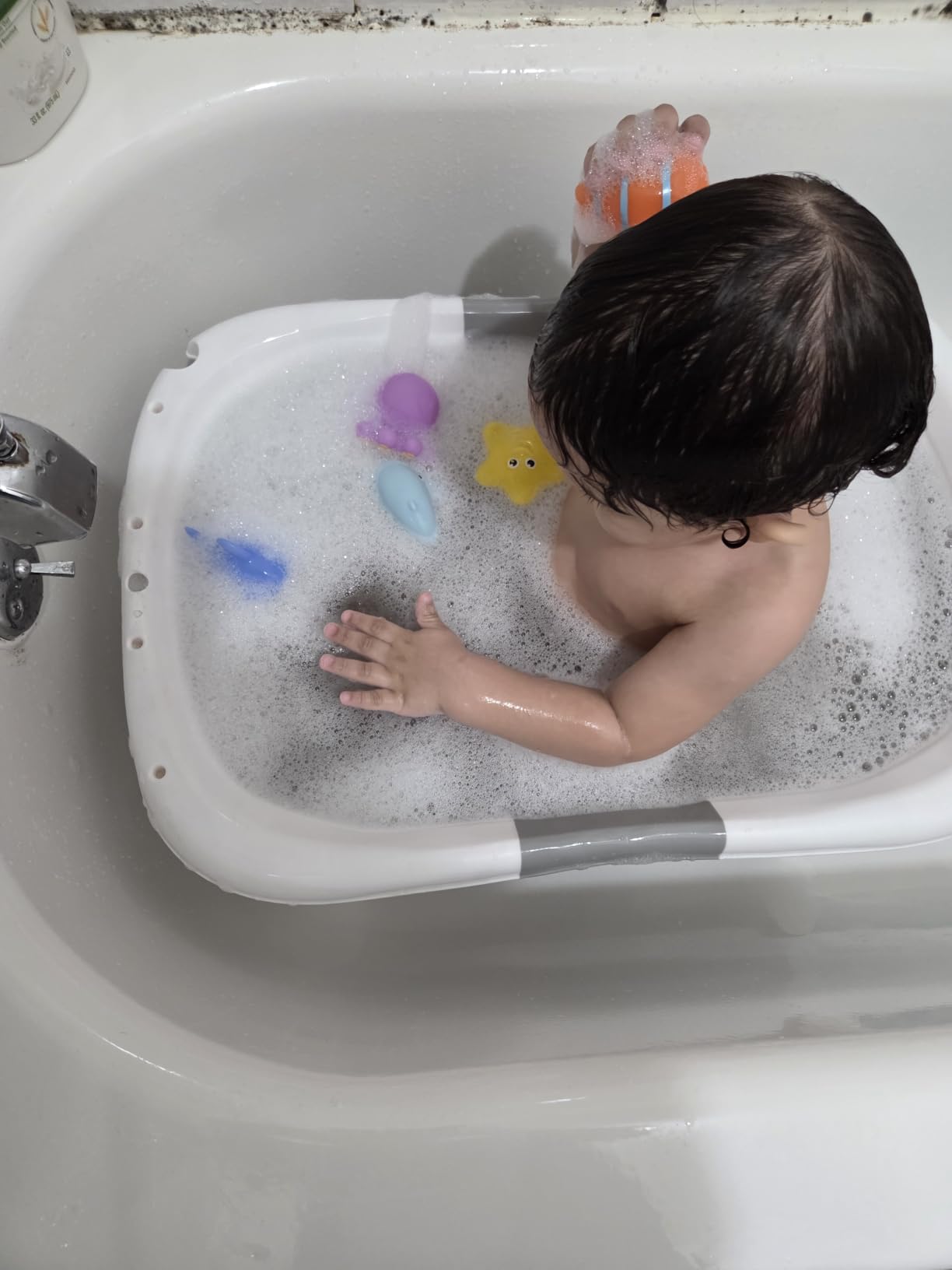 Hely Cancy No Hole Infant Bath Toys for 18 Months, Animal Bathtub Toys | Baby Bath Tub Toys for Babies and Toddlers, Easy-Grip, Bright Colors Bath Toy Set customer photo 1