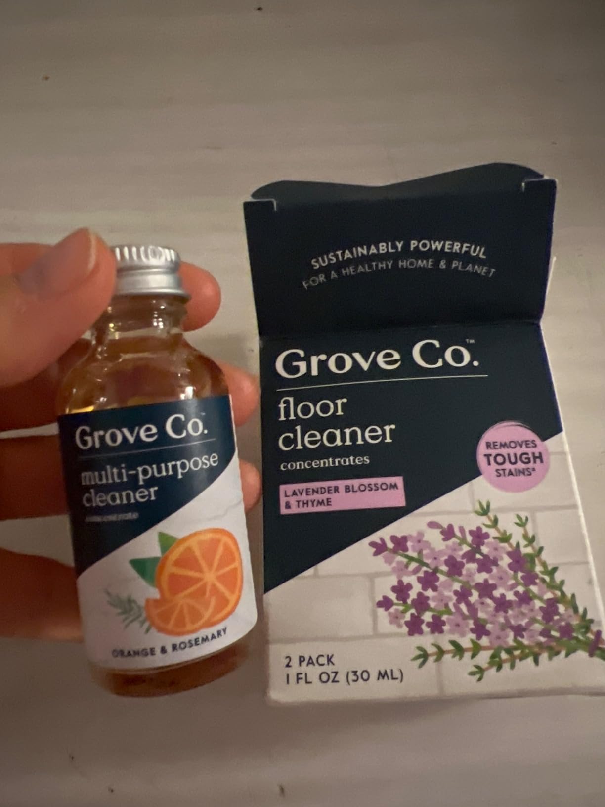 Grove Co. Multi-Purpose Cleaner Refills, 6 x 1fl oz, Lavender & Thyme | 6 refills; Plant-based; No plastic waste; Ammonia & chlorine free; No Harsh Chemicals customer photo 1