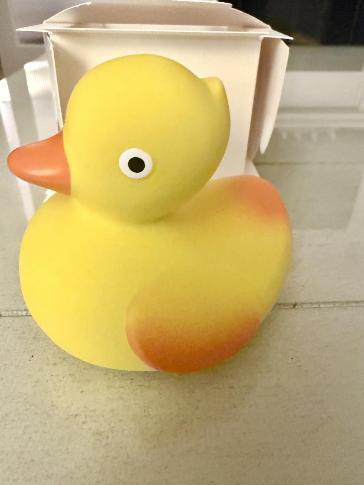 Pure Natural Rubber Bath Toy - Rubber Ducky Lily the Duck Baby Toy - Hole Free Bath Toys, BPA Free Bath Toys for Infants, Without Holes Sealed Natural Rubber Baby Toy customer photo 2