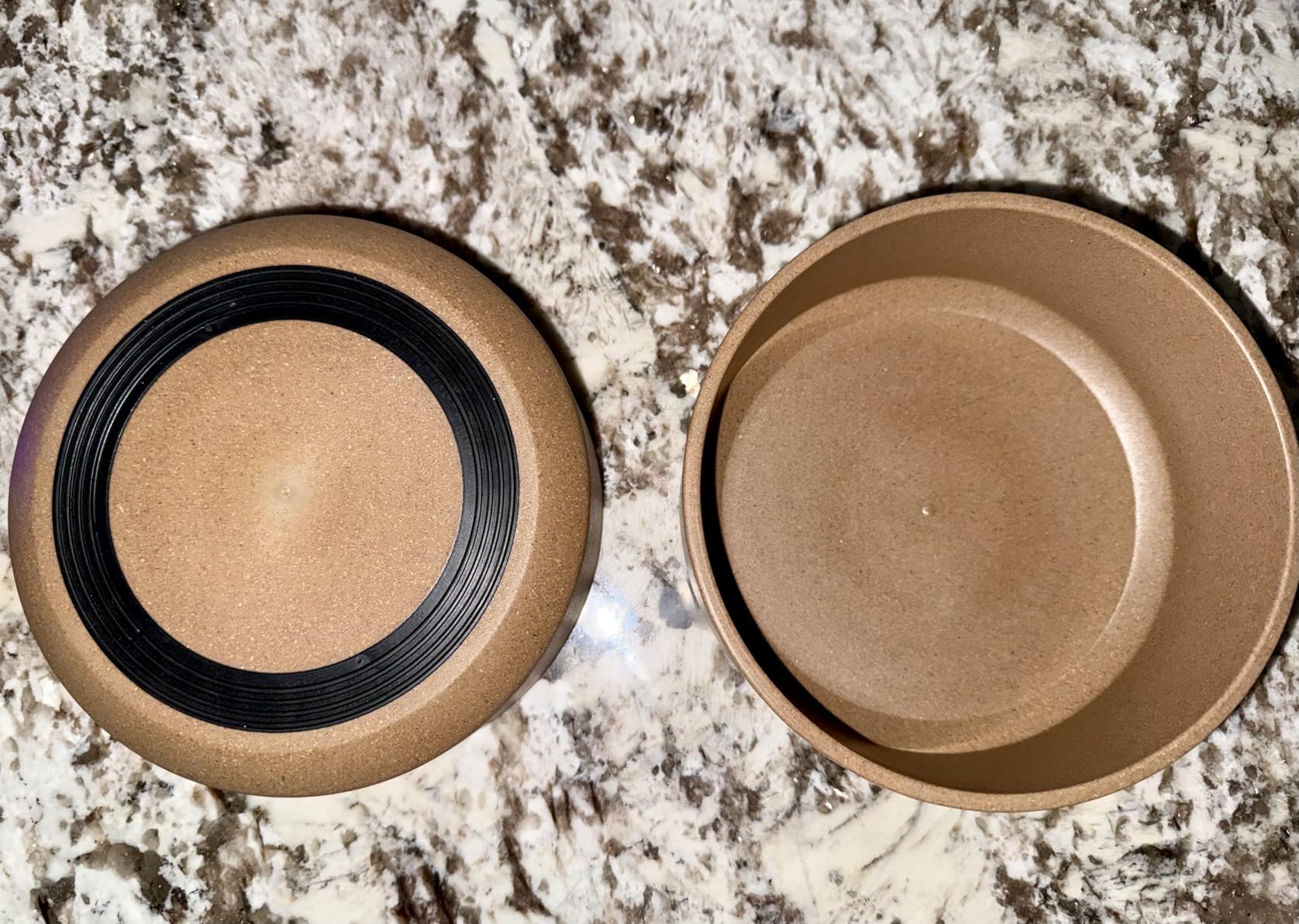 Loving Pets - Dolce Bamboo - Eco-Friendly Pet Bowls & Dishes for Dog, Cats, Puppy Food and Water Dish - Sustainable and Dishwasher Safe, Made with Real Bamboo (Medium, Oat-Beige) customer photo 2