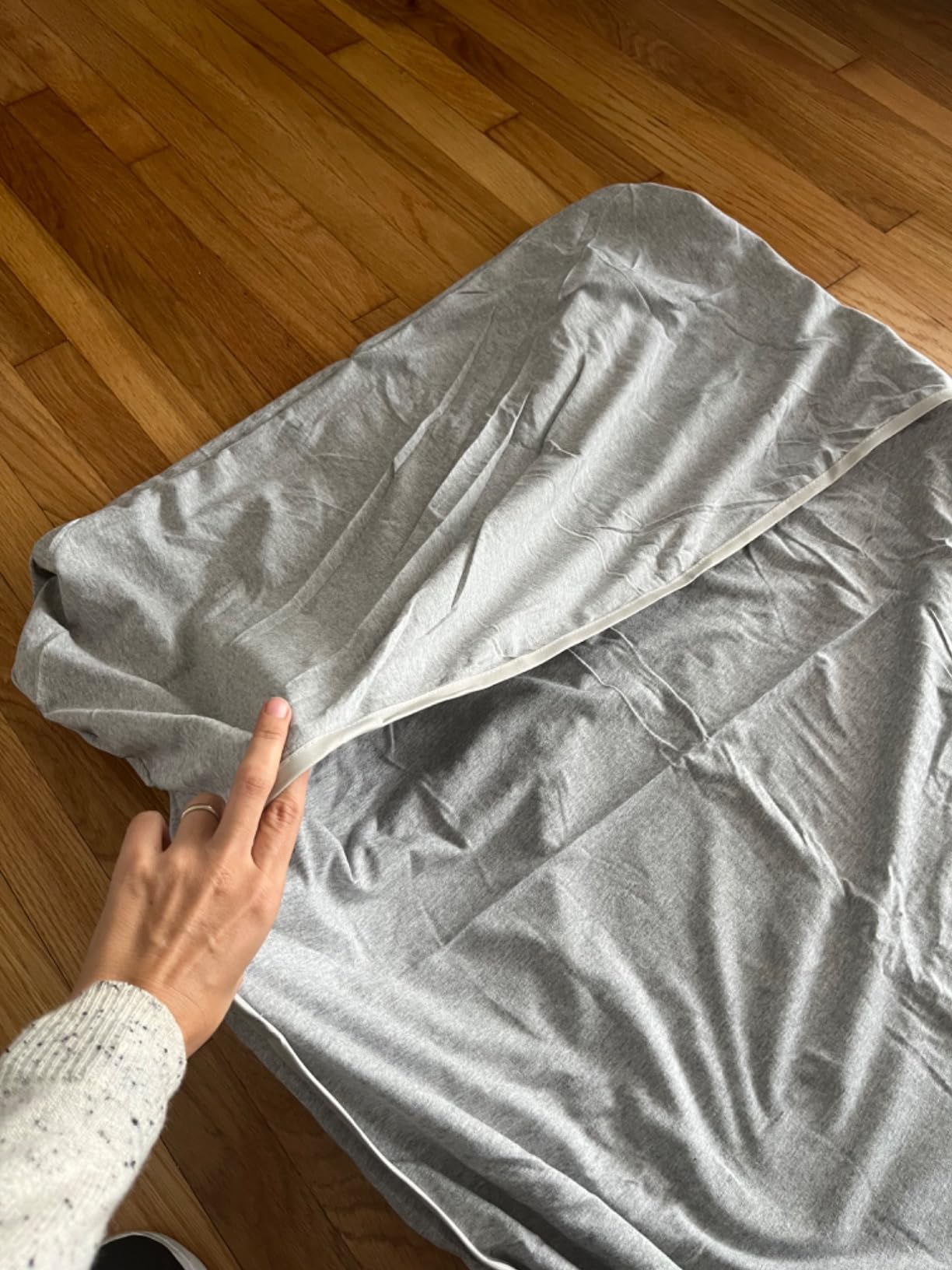 Soft Organic Cotton Sleeping Bag Liner for Adults, Kids, 3-in-1 Travel Sheets for Hotels with Full Zipper, Lightweight, Stretchy Single-Double Convertible Adult Sleep Sack customer photo 1