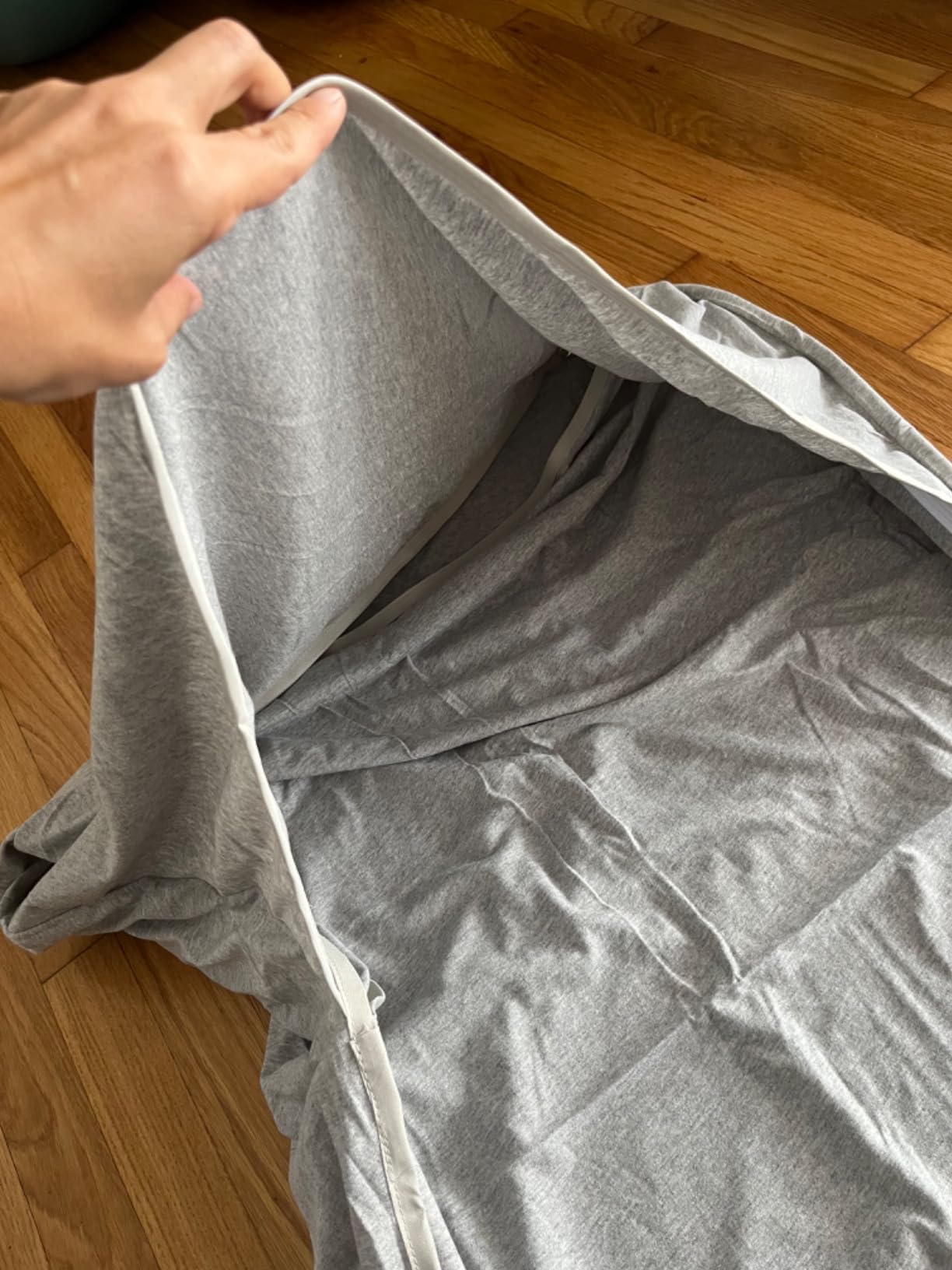 Soft Organic Cotton Sleeping Bag Liner for Adults, Kids, 3-in-1 Travel Sheets for Hotels with Full Zipper, Lightweight, Stretchy Single-Double Convertible Adult Sleep Sack customer photo 2