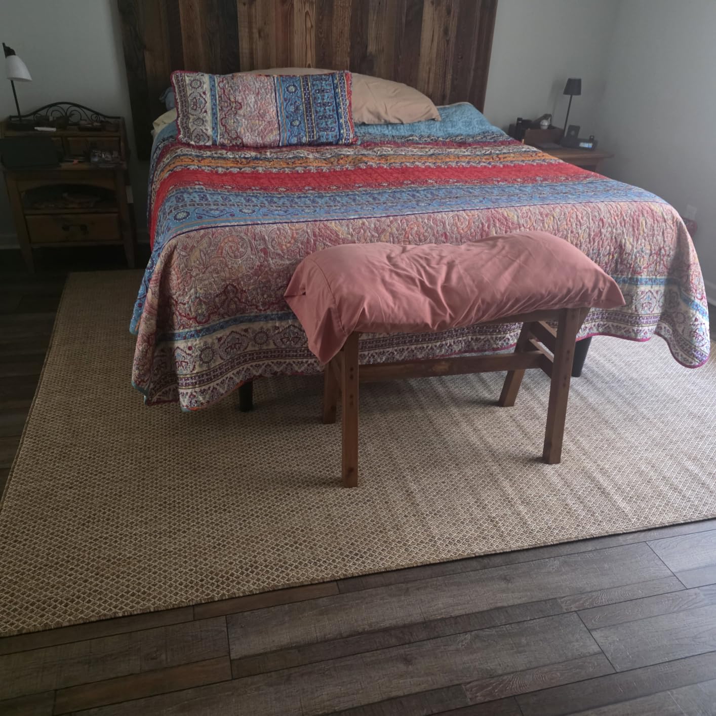 Nourison Home Courtyard Jute 5' x 7' Area Rug - Easy Clean, Non Shedding, Bedroom, Living Room, Dining Room, Kitchen customer photo 2