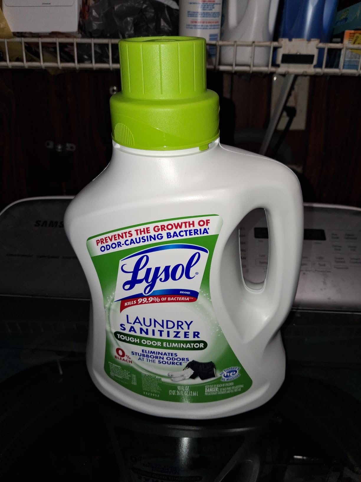 Lysol Disinfectant Laundry Sanitizer & Scent Booster, Laundry Detergent Additive, Color Safe Bleach Alternative, Laundry Odor Eliminator, Kills Bacteria & Viruses, Lavender Scent, 90 Fl Oz customer photo 2