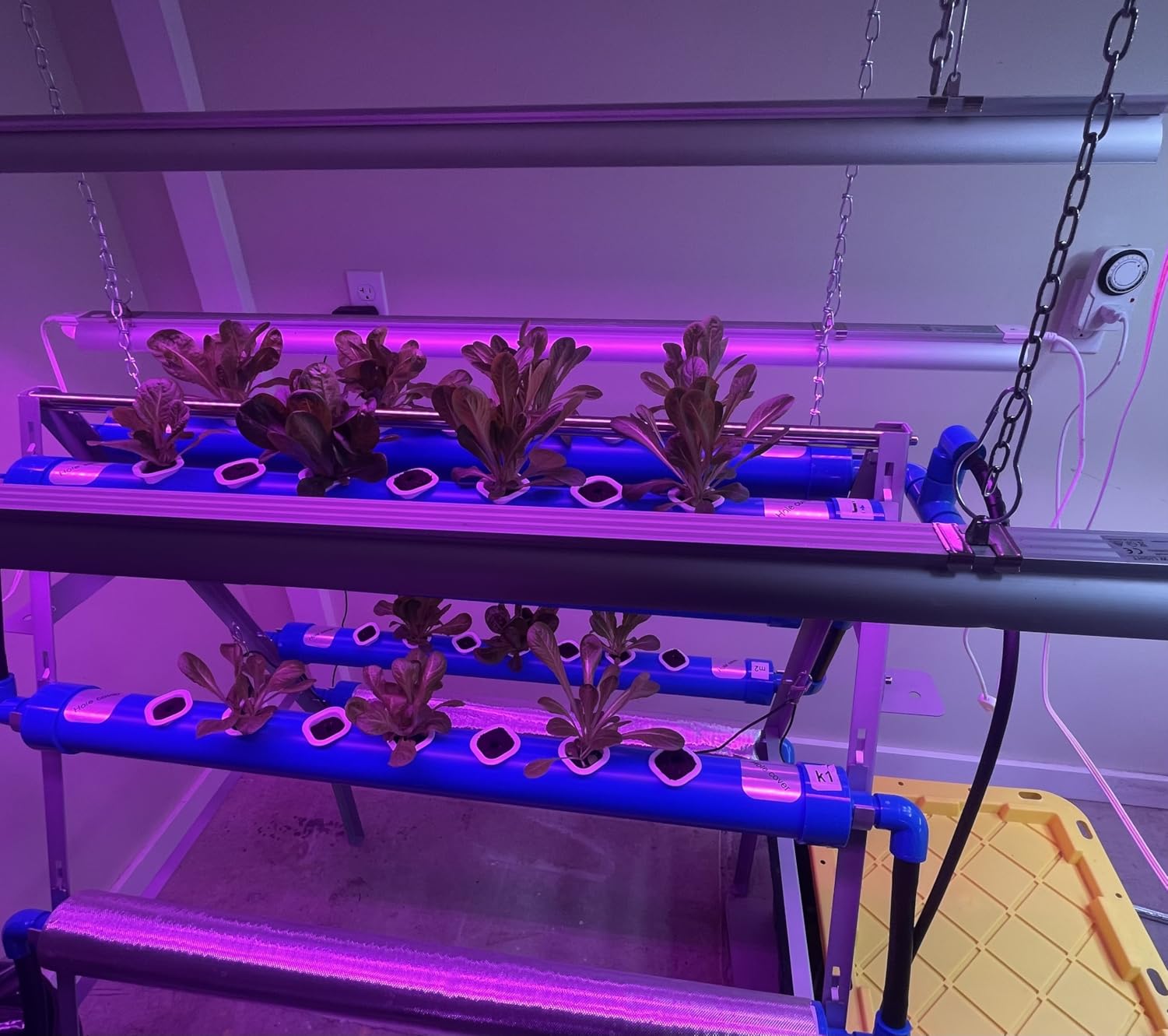 GENORTH A-Type Hydroponics Growing System Kit for Vegetables, Fruits and Herbs, 72 Plant Sites and Food-Grade PVC-U Pipes, Suitable for Indoor and Outdoor customer photo 1