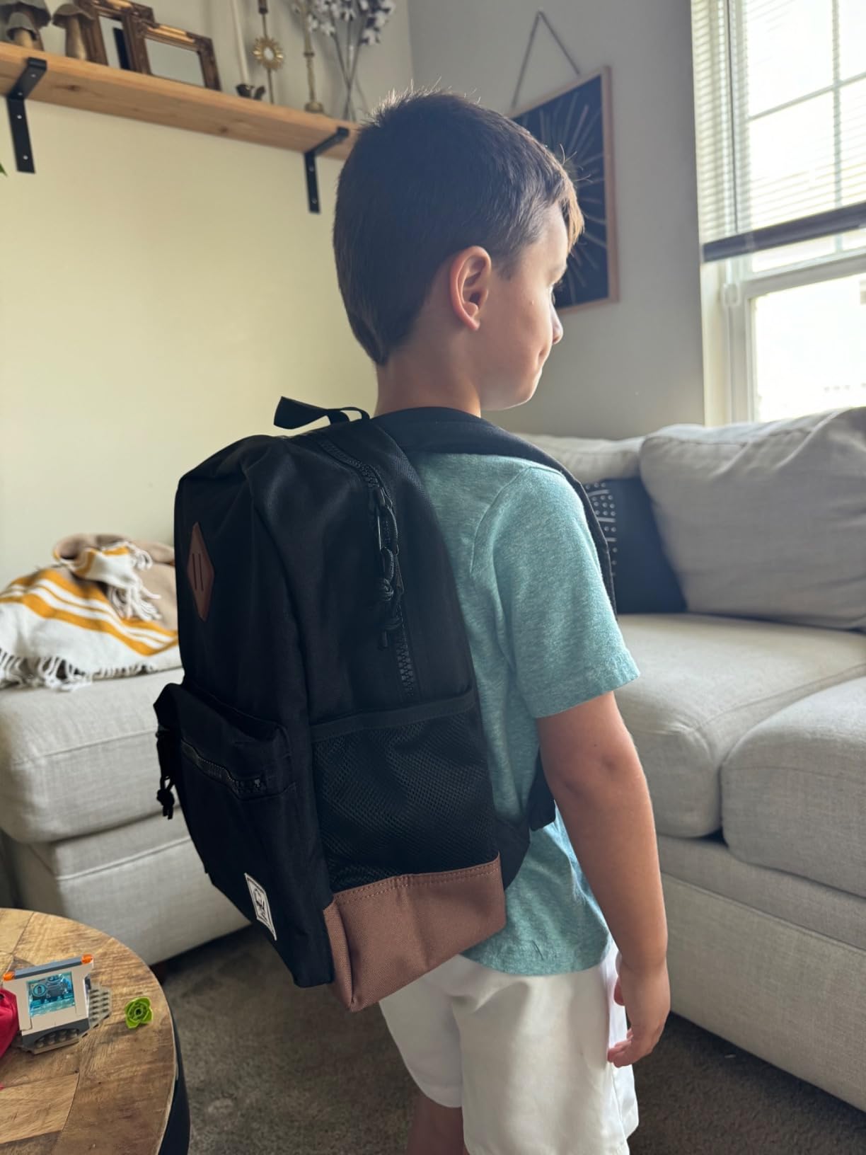 Herschel Supply Co. Heritage Kids Backpack, Hawaiian Surf/Saddle Brown, Kids - 15L customer photo 1