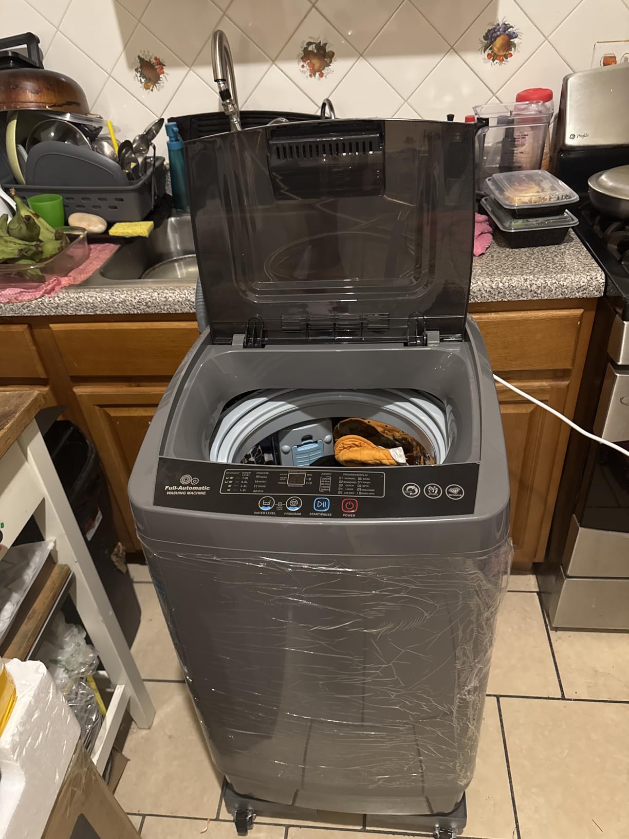 Nictemaw 2.8 Cu.ft. Portable Washer with Drain Pump, 20 lbs Capacity, Gray | 10 Wash Programs, 8 Water Levels, LED Display, Full Automatic Compact Washing Machine for Apartment, Home, Dorm, RV customer photo 2