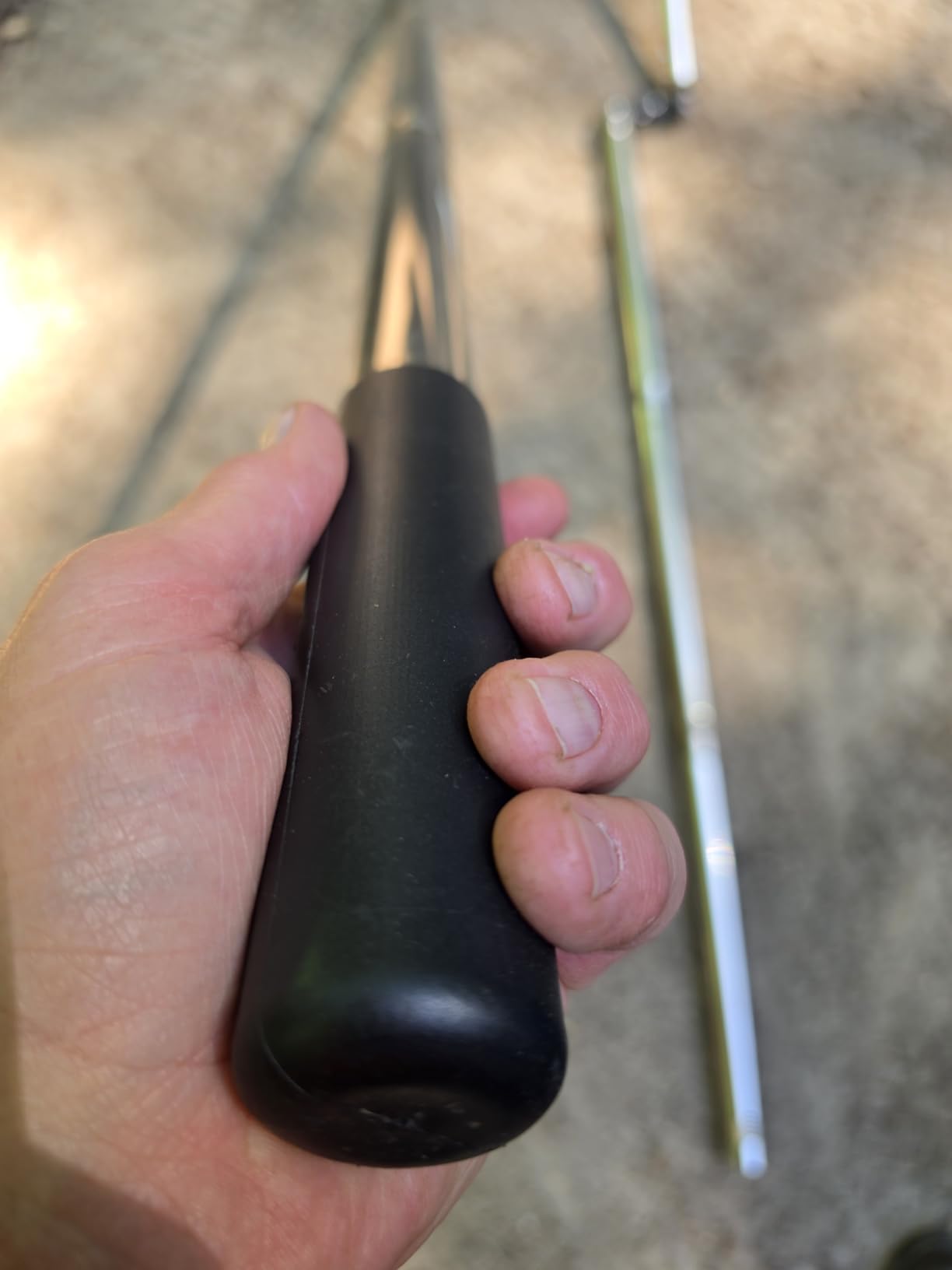 8.5 FT Gutter Cleaning Tool from the Ground with Spring Steel Rake | Dual-Axis Spring Steel Gutter Cleaner, Adjustable Length Cleaning Pole with Gutter Rake for Leaves, Muck and Roof Debris customer photo 2