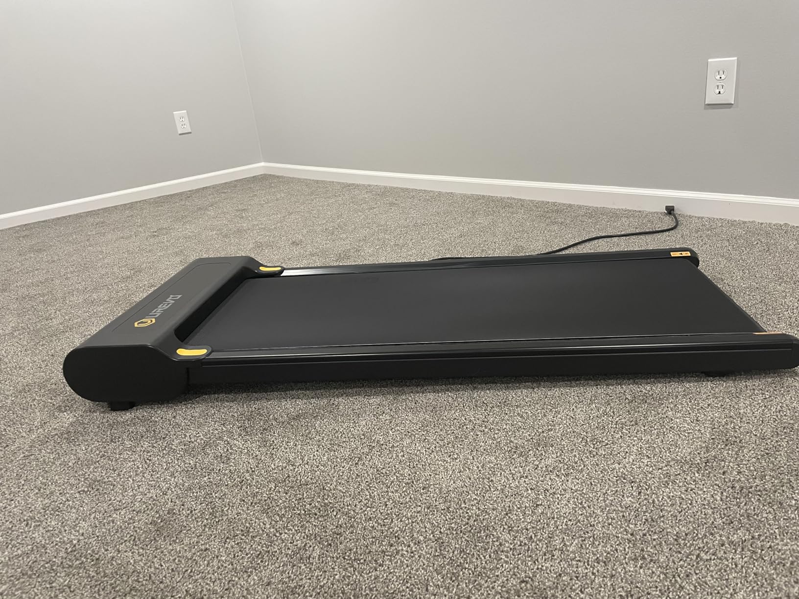 UREVO Smart Walking Pad, Standing Desk Treadmill with Double Shock Absorption, Quiet Operation, Workout APP with Track Insights and MIIT Mode, Plug and Play, Remote or APP Control for Home Office customer photo 1