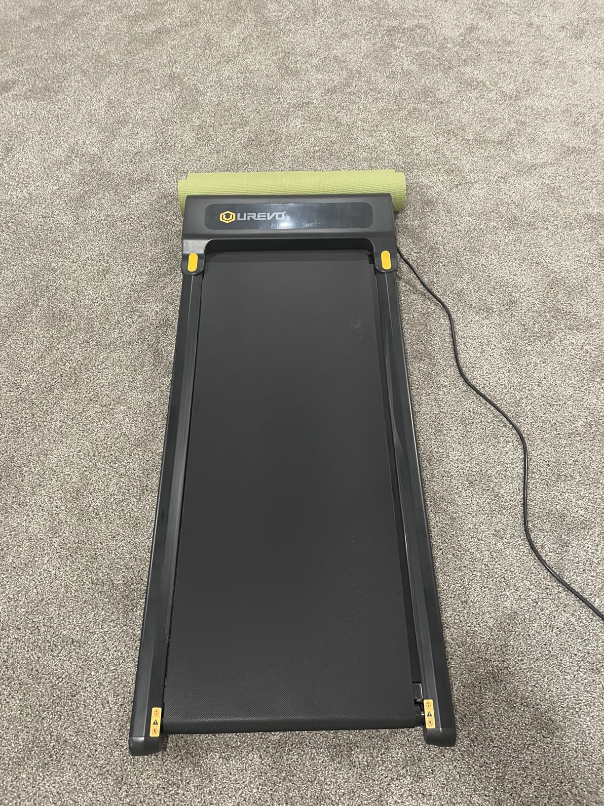 UREVO Smart Walking Pad, Standing Desk Treadmill with Double Shock Absorption, Quiet Operation, Workout APP with Track Insights and MIIT Mode, Plug and Play, Remote or APP Control for Home Office customer photo 2