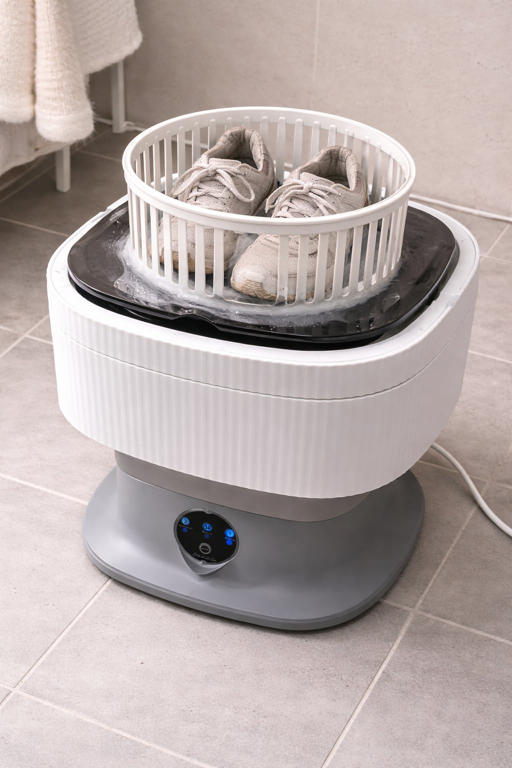 Mini Portable Washing Machine, 20L Foldable Portable Mini Washer Machine with Spin Dry, Collapsible Travel Washing Machine for Dorms, Apartment, RV and Camping (Grey) customer photo 1